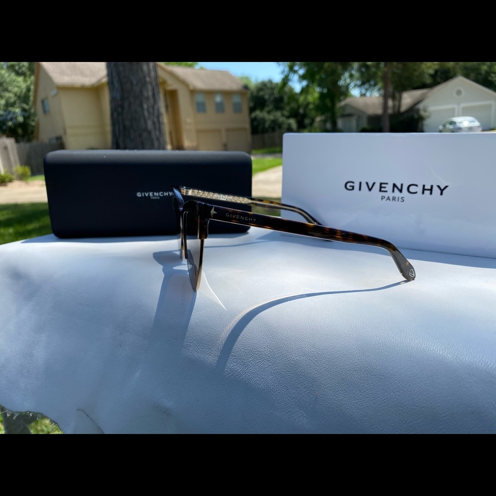 Givenchy Dark Havana & Brown Cat Eye Sunglasses - Picture 8 of 9